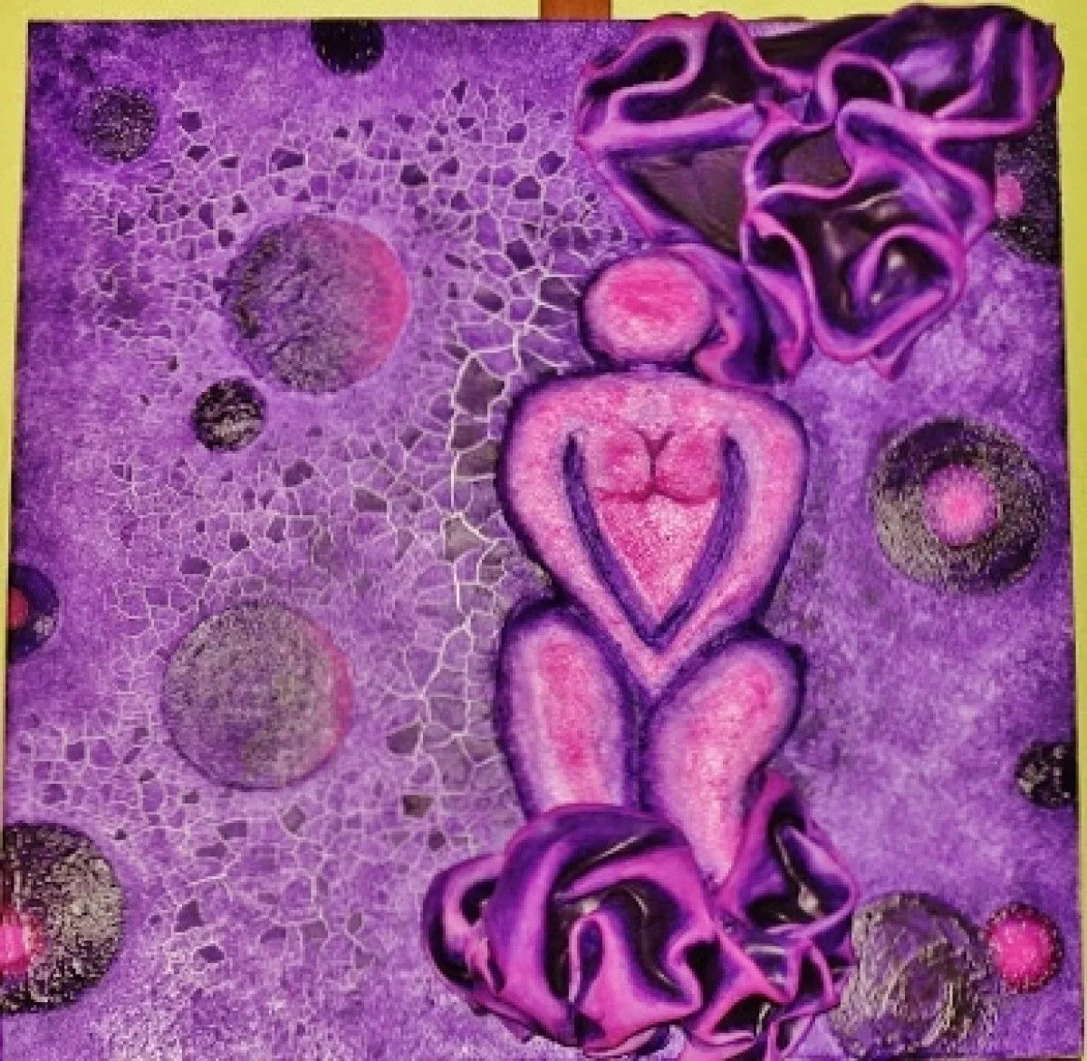 femme cosmos, œuvre de Laurence Nicod