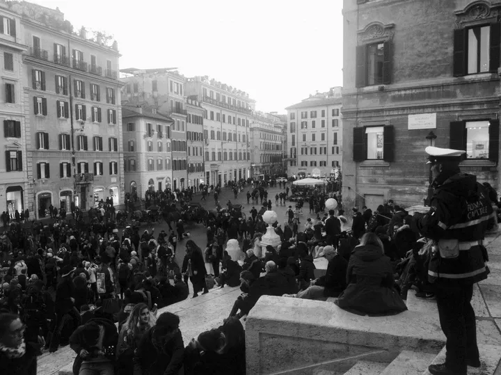 Piazza di Spagna, Décembre 2016, œuvre de Patrick Witthoff