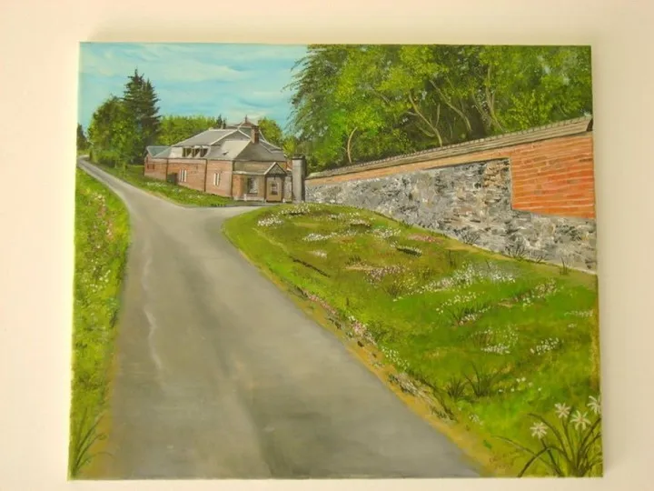 la rue du chateau de potel, œuvre de Jeremy Delaunay