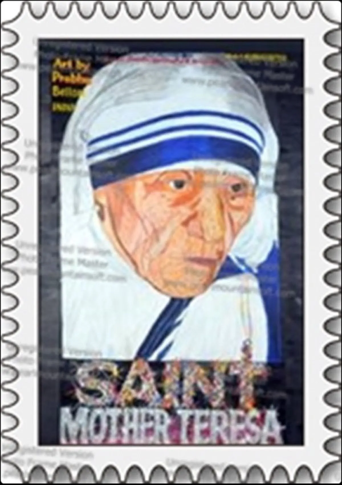 mother teresa, artwork by PRABHU BABO