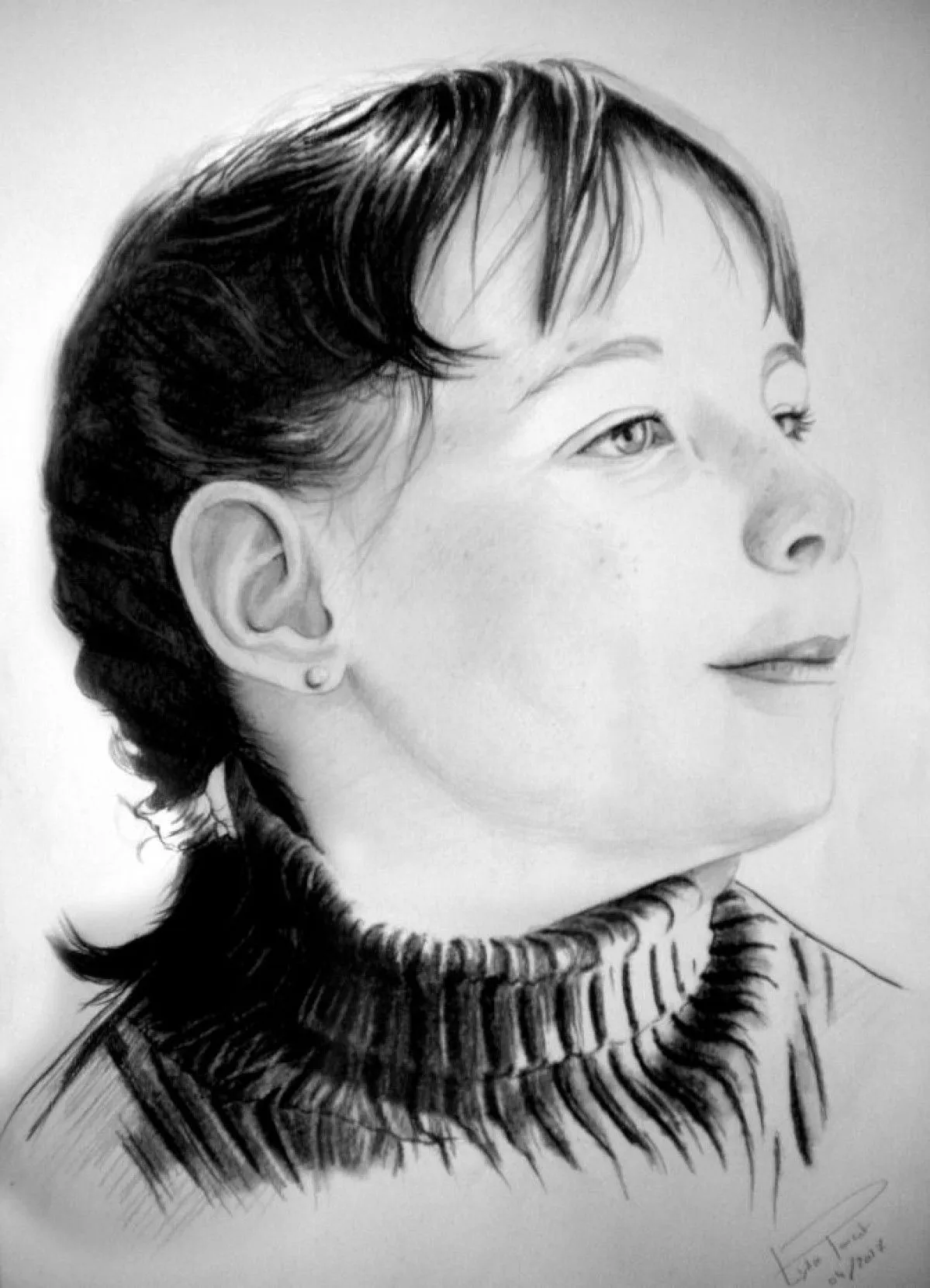 Dessin d'après photo et sur commande - 2, artwork by Lydie Ponsot