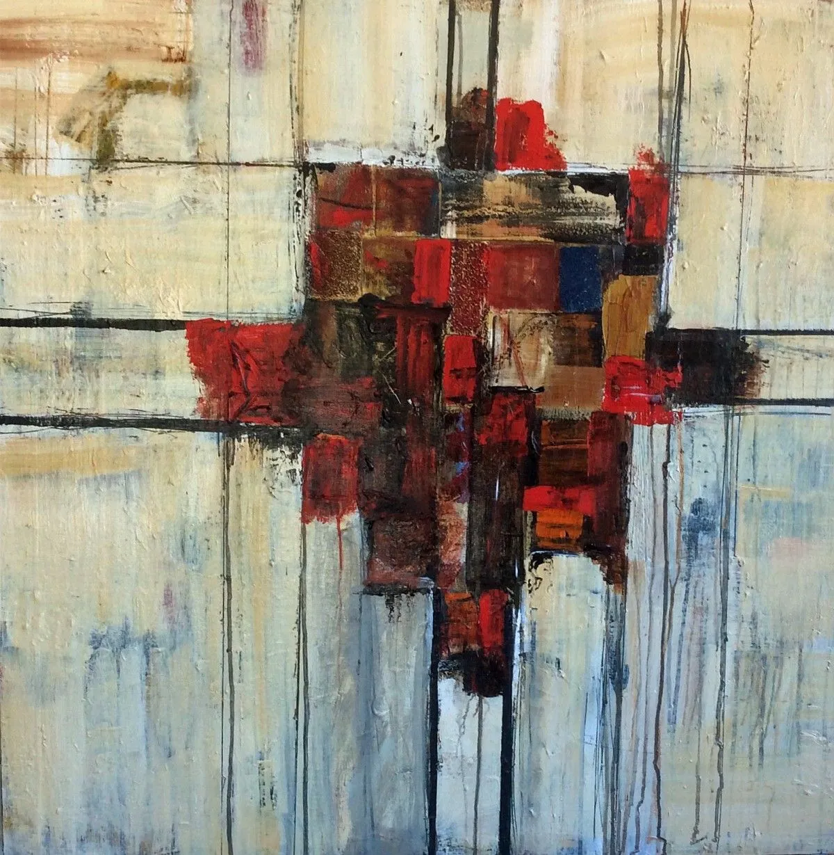 Red House (over yonder)   (detail), artwork by Dave Skyrie