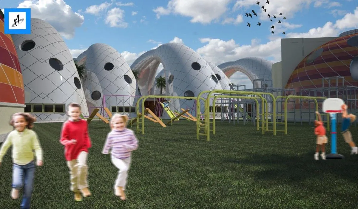 SCHOOL FOR KINDERGARTEN, artwork by Erere Oyibo