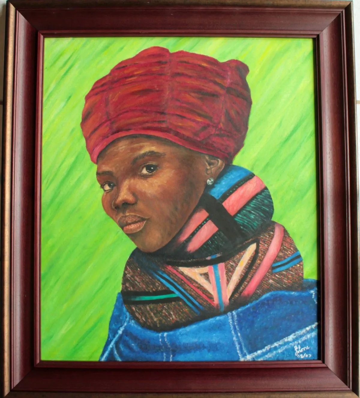 Nedebele tribal woman, œuvre de Jolene van Heerden