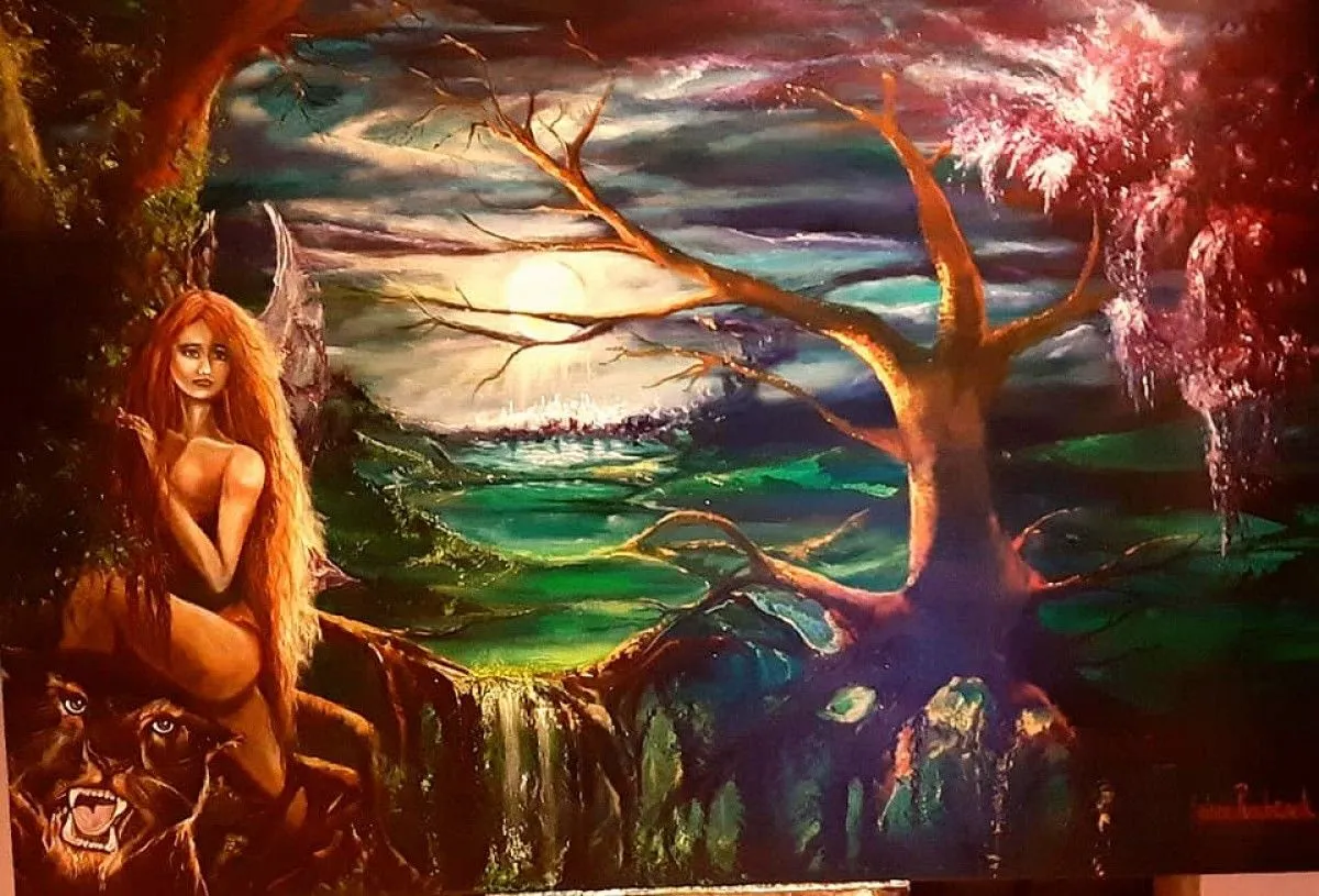 Angel Love, œuvre de Sylvia Reijbroek www.galeriekunstvolleven.be