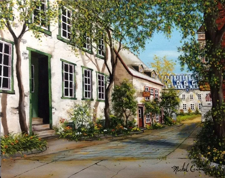 AU PETIT HÔTEL, artwork by Michel Cantin