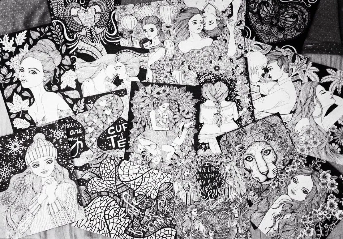 pen art collection, artwork by Jimmy Erinje