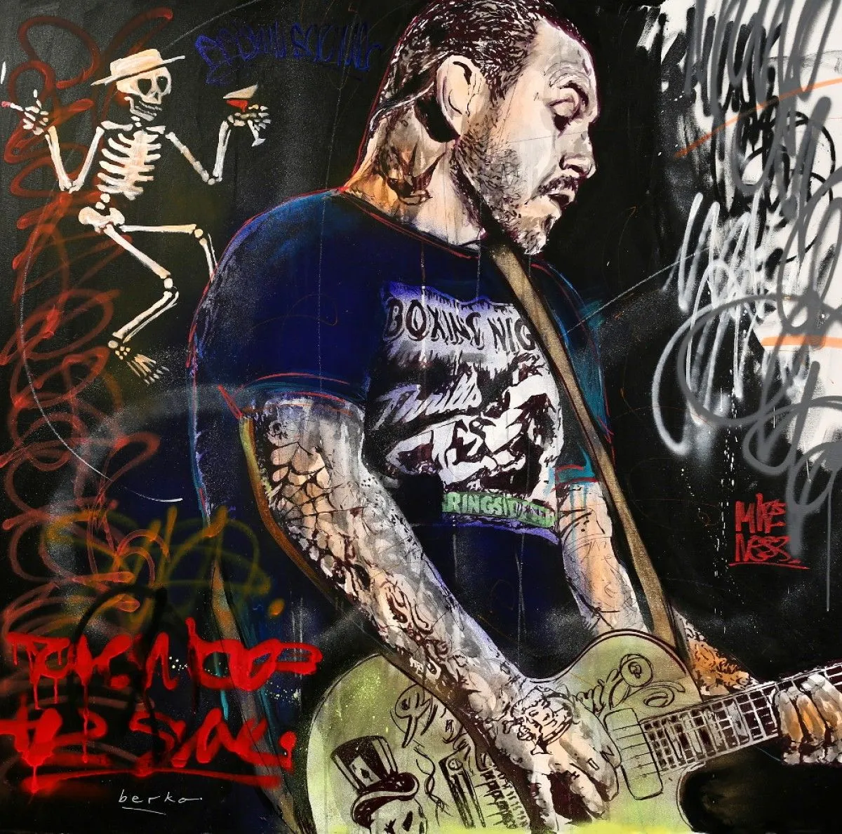 Mike Ness - SD, artwork by Berko .