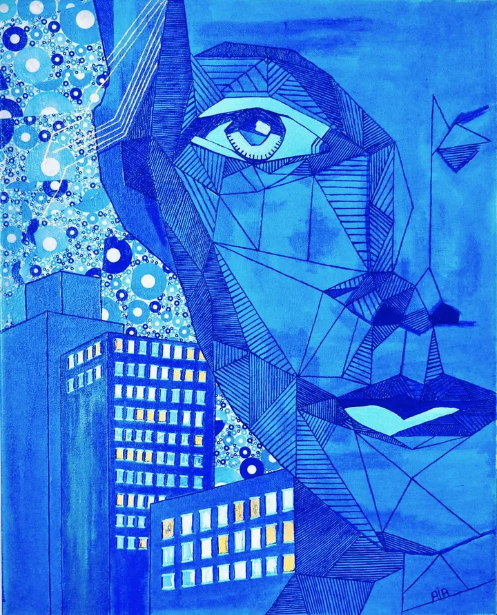 LA VILLE LA NUIT, artwork by Nathalie Sitzia
