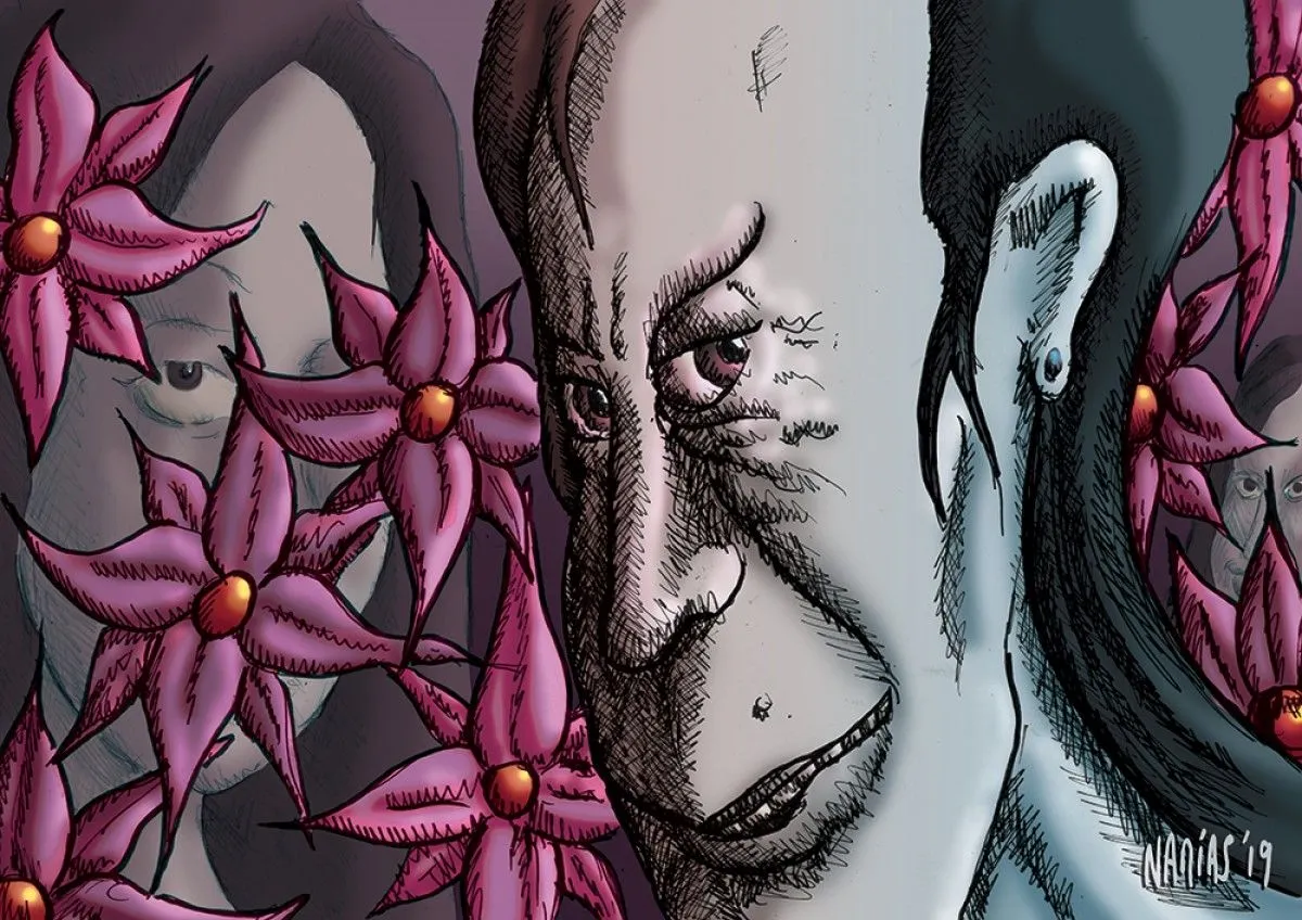 Flowers, artwork by Hervé Namias