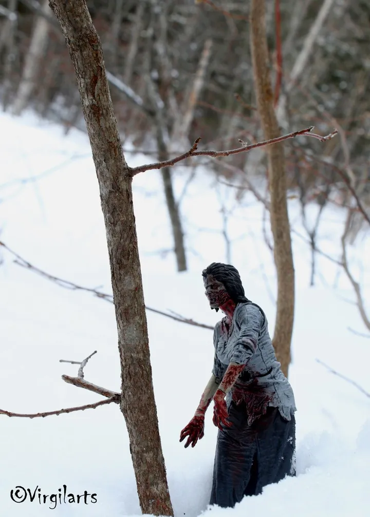 Winter Forest Zombie, œuvre de Virgil arts