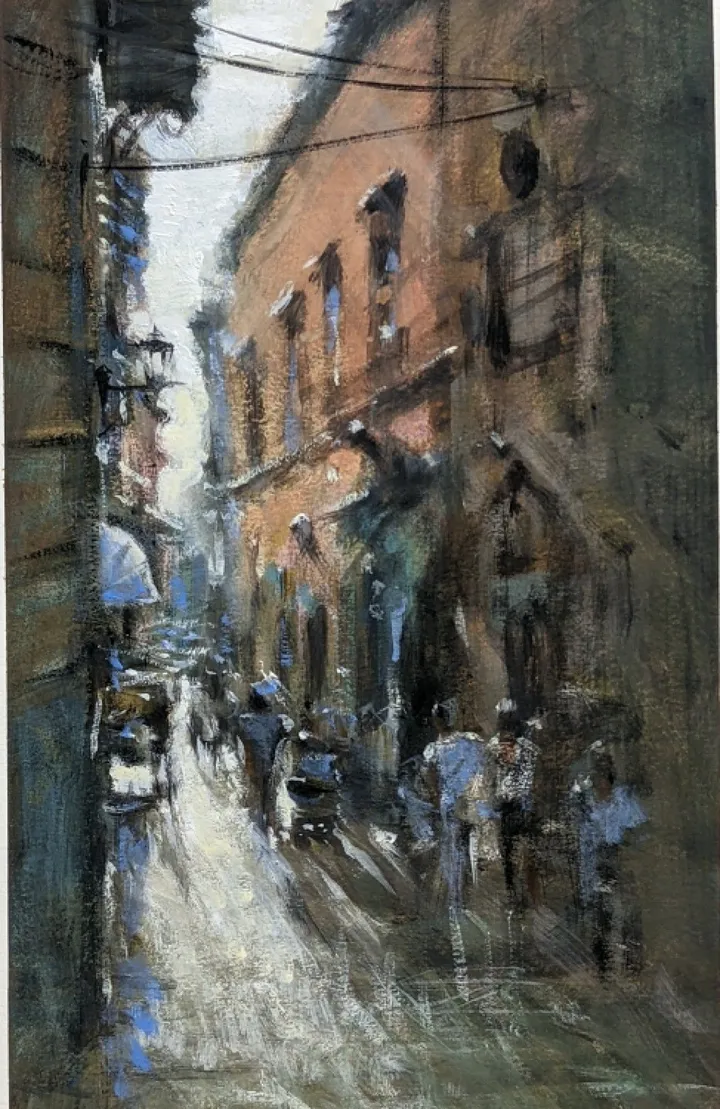 Lane lighting, artwork by Misure Nien