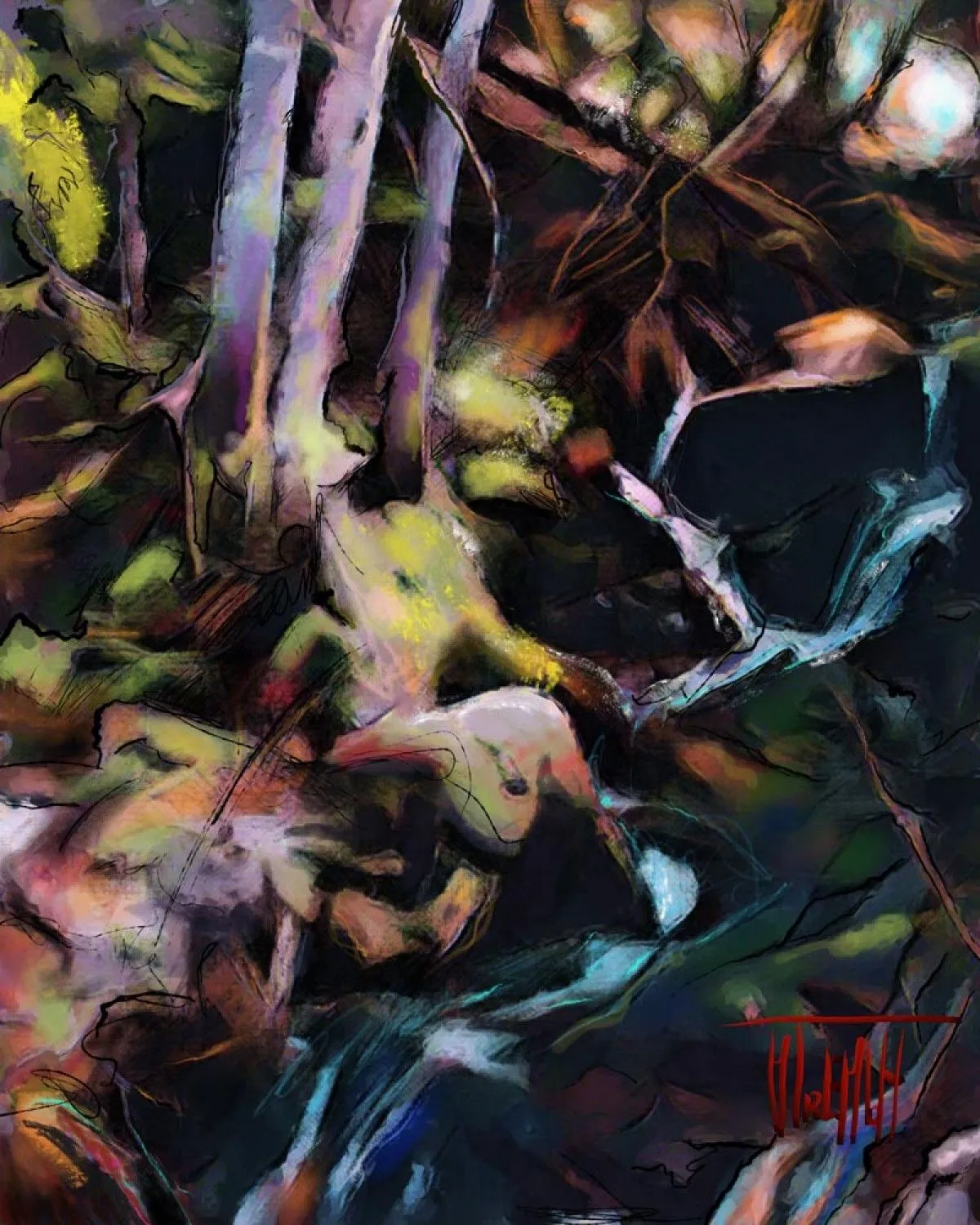 SOUS BOIS, artwork by MiCheline Tremblay