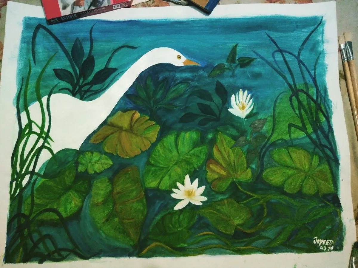 water goose, artwork by Christina Joyeeta