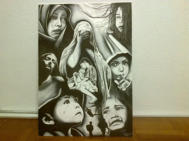 syria, œuvre de Allybocus Nasseerudhin