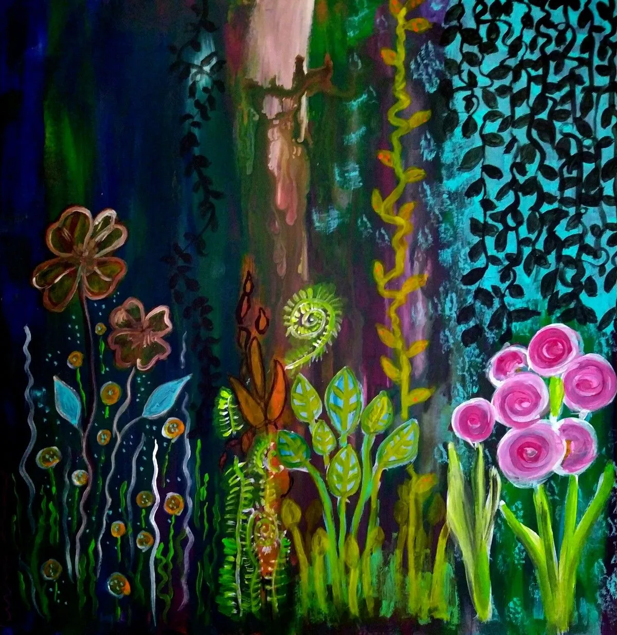 Walk in the Woods, artwork by mimulux patricia no