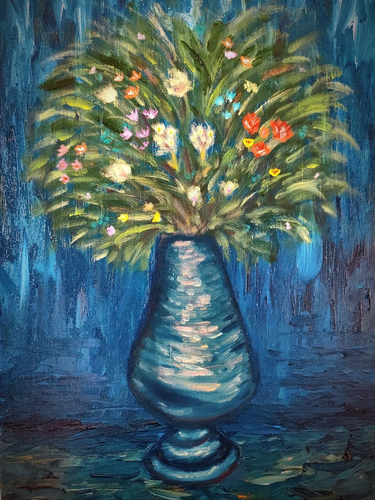 Fleurs nocturne, artwork by Matthieu Hautevelle