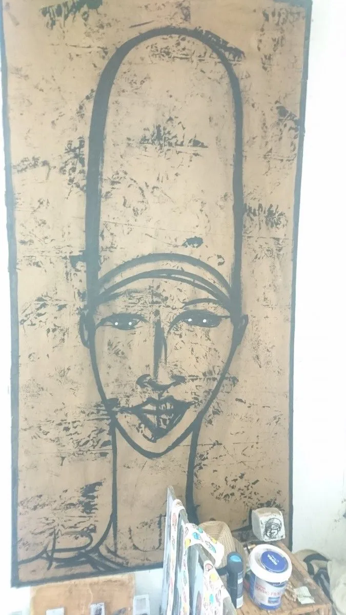 En effet, artwork by Lassana Gassama