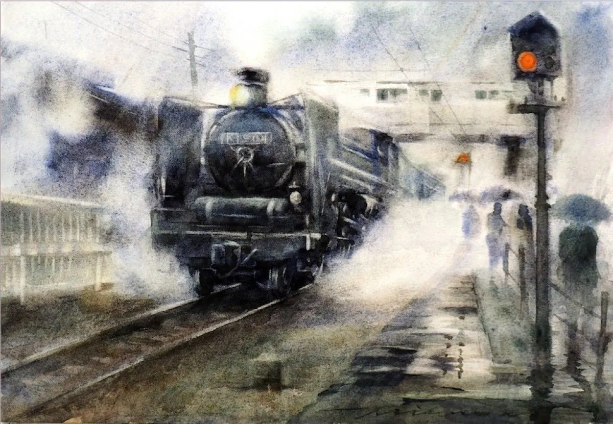 Rainy day, artwork by Misure Nien
