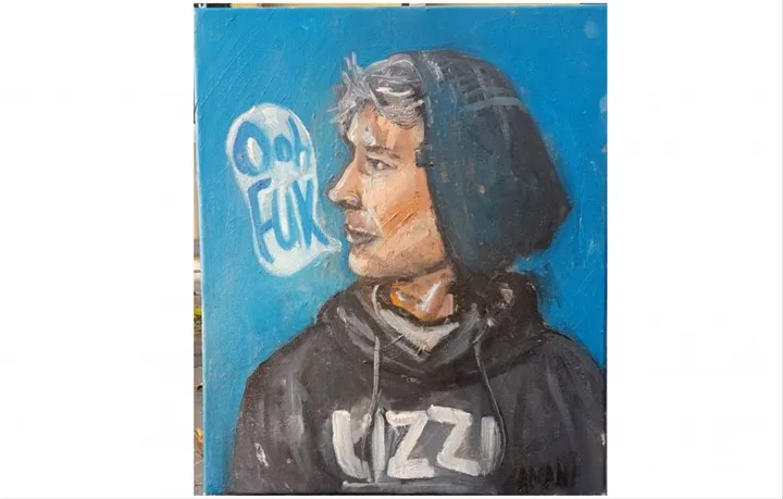 Uzzi Boy, artwork by Amani Terzakis