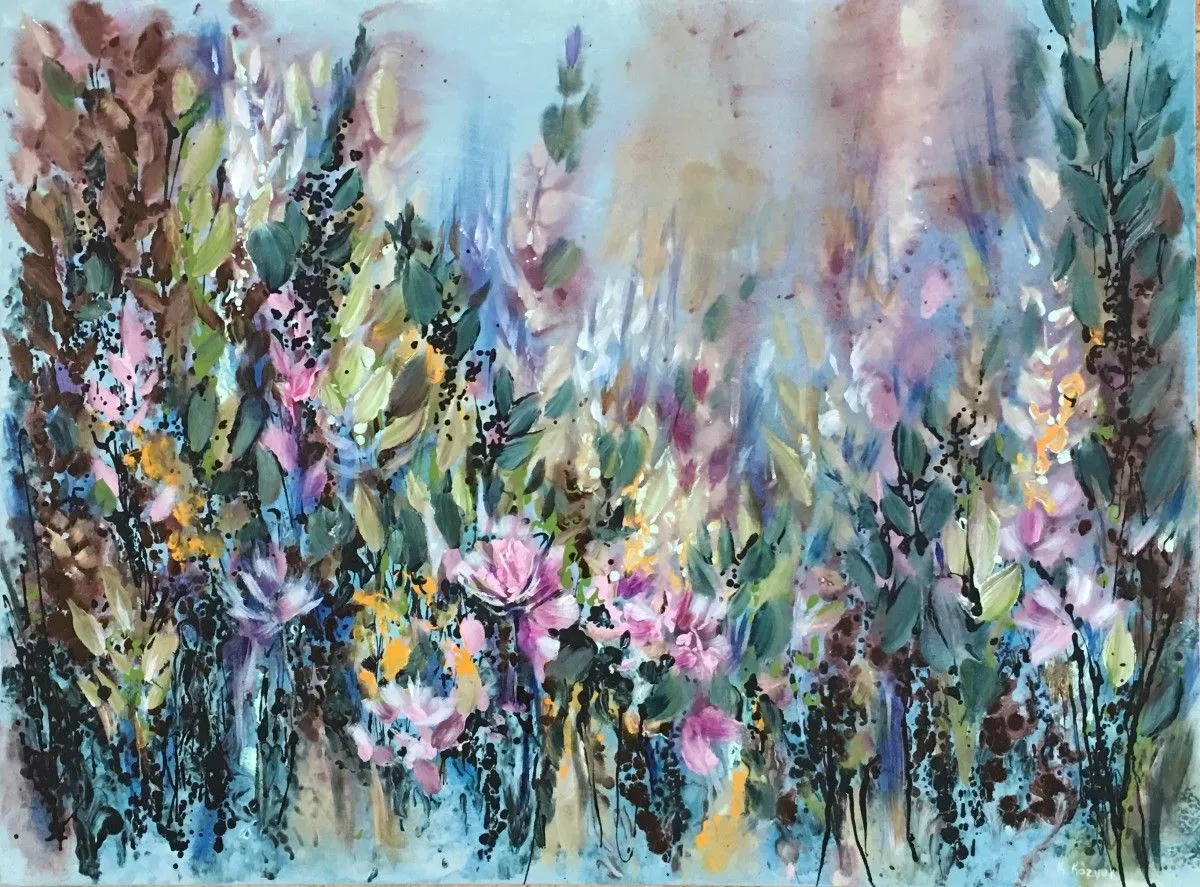 Violet Mallow, artwork by Khrystyna Kozyuk