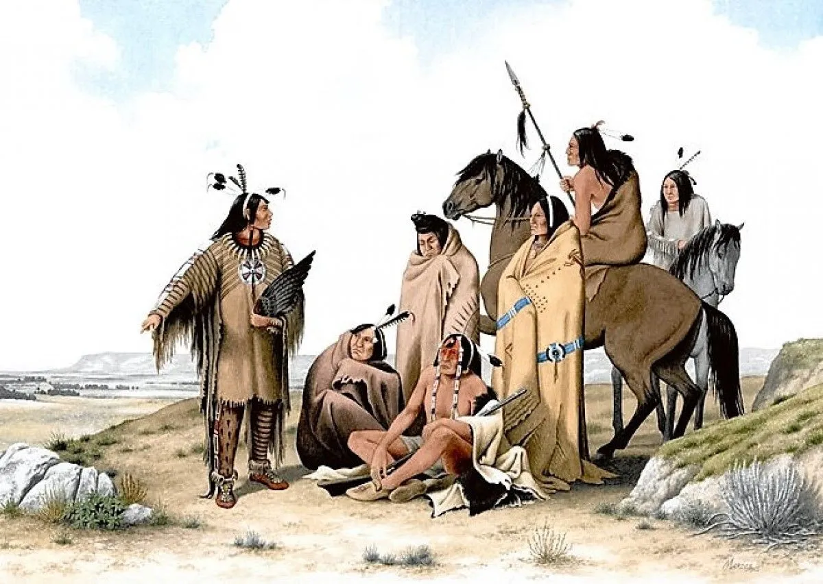 Crow indians, artwork by Marcos Oliveira