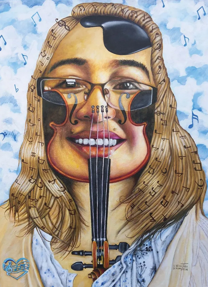 The Violinist, œuvre de O. Yemi Tubi