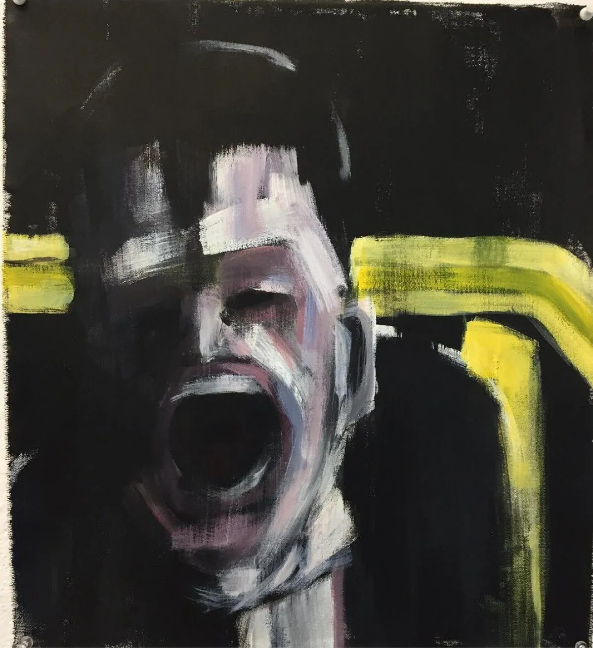Man screaming, artwork by Gabriel Bouffard