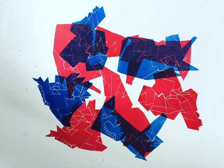 transparence géométrique, œuvre de Julie Loly
