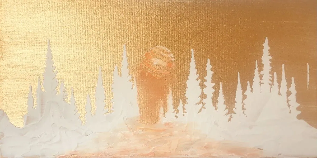 Éveil de lune, artwork by sylviane marie nardini