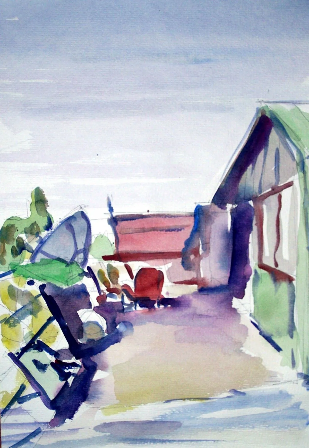on the roof, artwork by Akpan Usoroh
