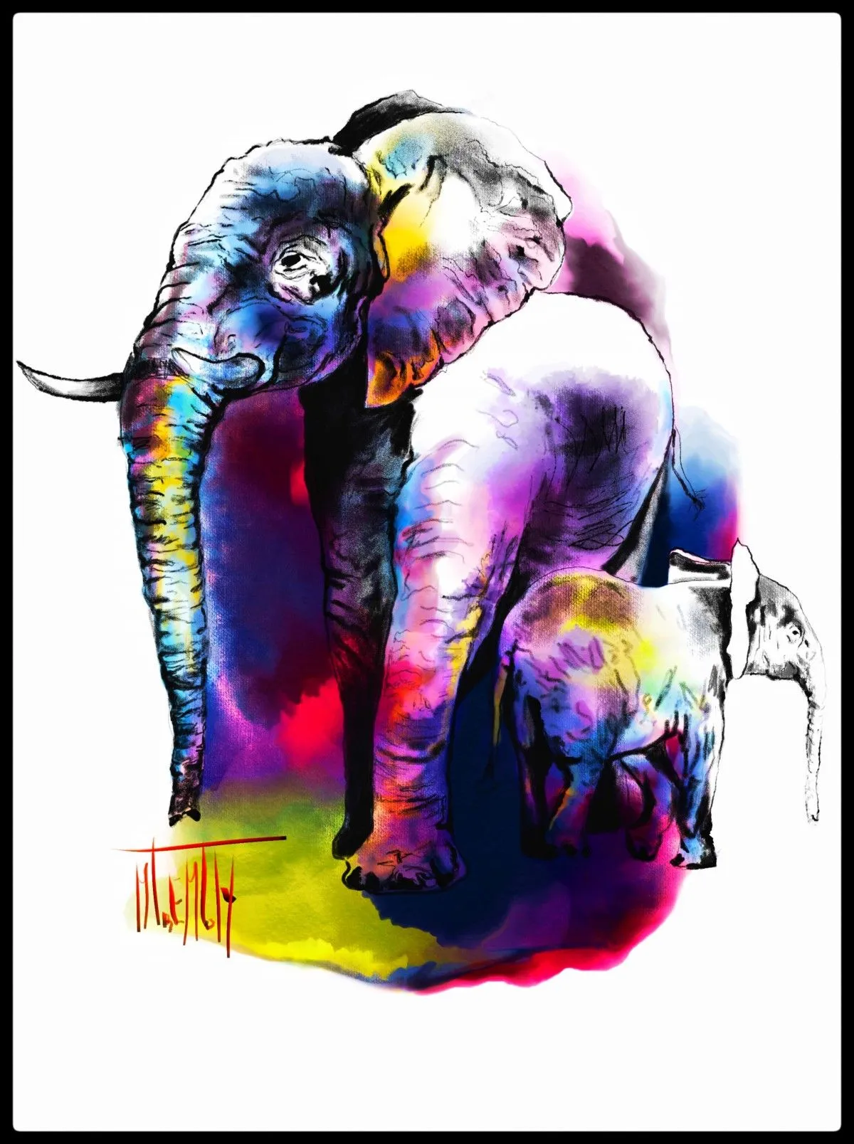 MÈRE & FILLE, artwork by MiCheline Tremblay