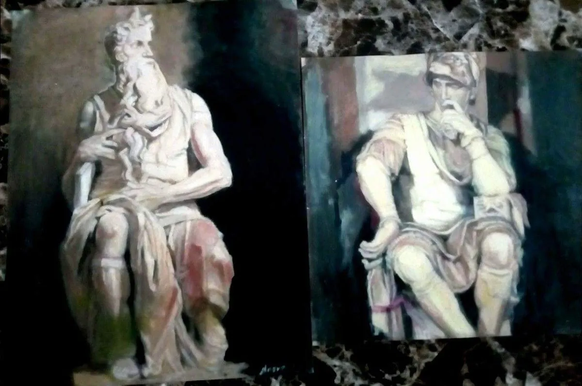 Moses and St.lorenzo, œuvre de Pedro Andreu