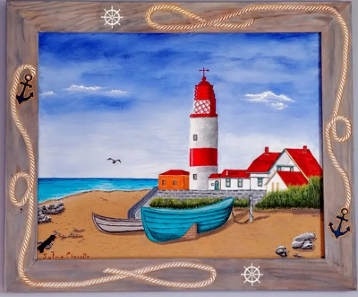 Le phare Dora, œuvre de Sylvie Charette