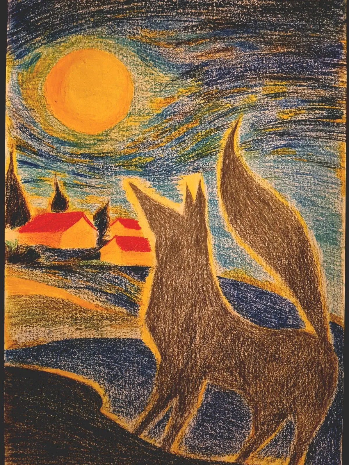 loup, artwork by Yassine Ounis