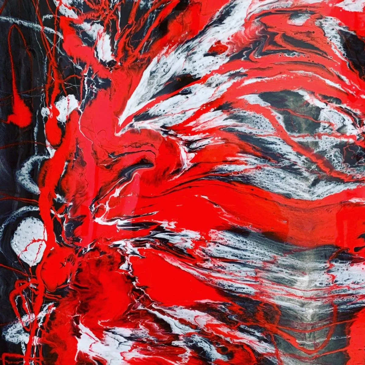 Rivière sangdrée, œuvre de Maryse Menard