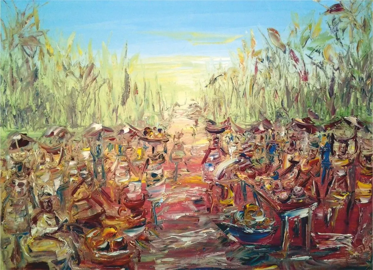 bazaar, artwork by Akpan Usoroh