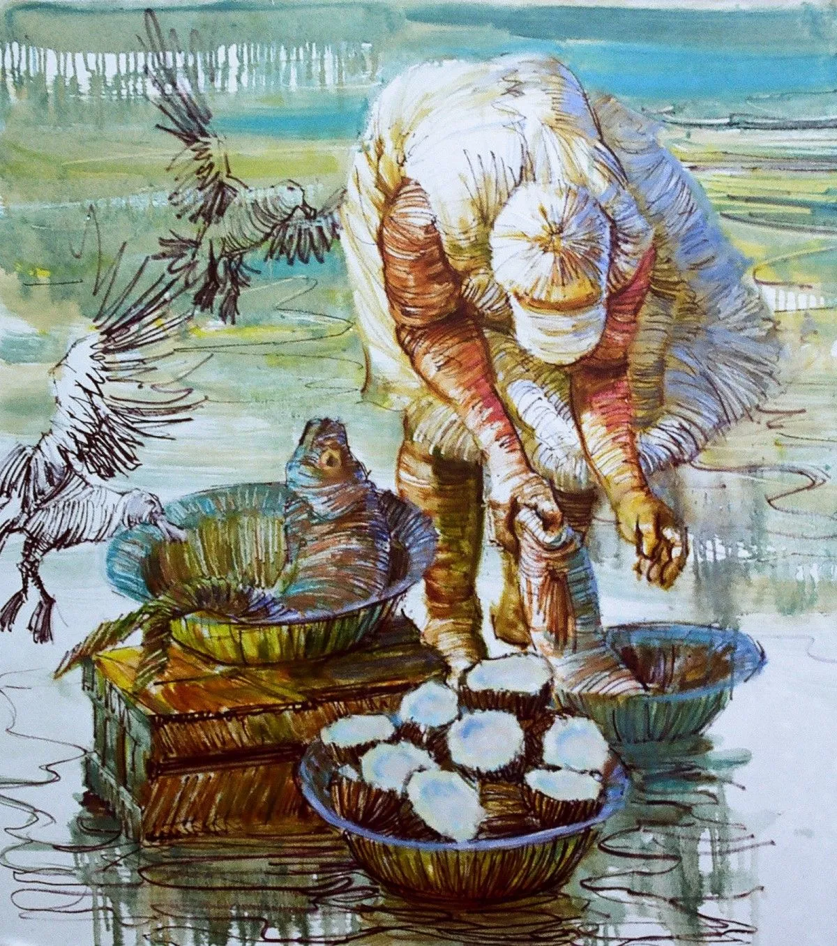coastal food, artwork by PEDRO ENRRIQUE CASTELLÓN HARVA