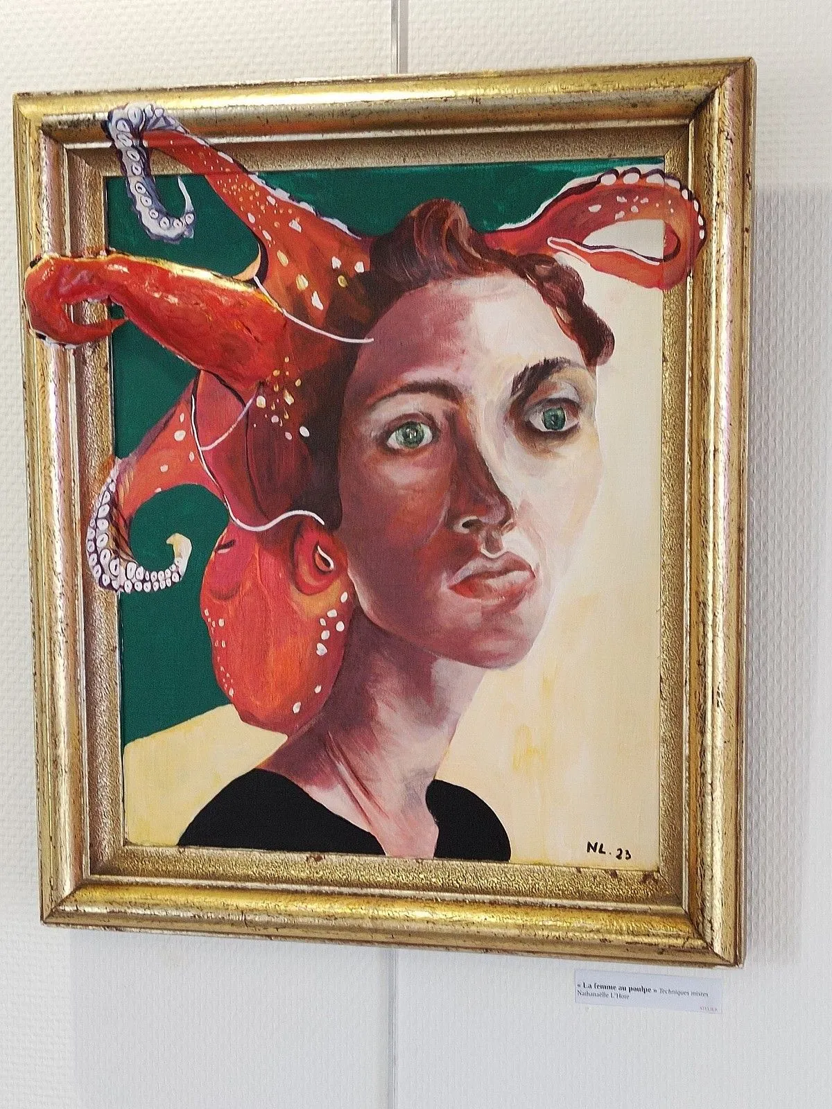 La femme au poulpe, artwork by Nathanaëlle L'HOTE