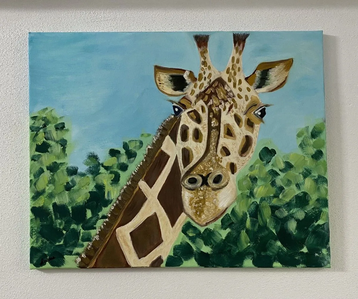 La girafe, œuvre de Anne Antoine