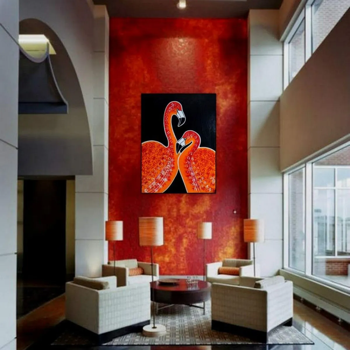 FLAMINGO, œuvre de LEGO Atiste peintre