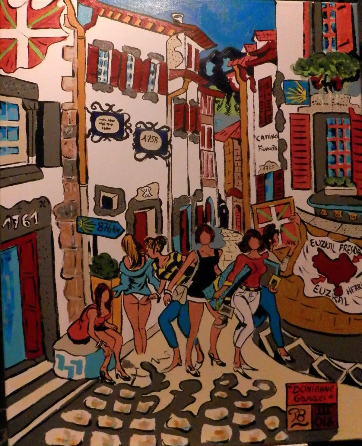 "Donibane Garazi", œuvre de Patrick Bergès