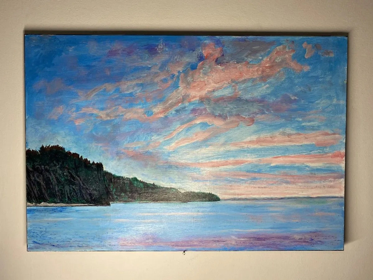 Plage de Hope dans la Baie-des-chaleurs, artwork by Denis Roucau