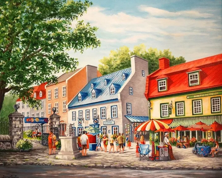 Ambiance estivale, artwork by Diane Cantin