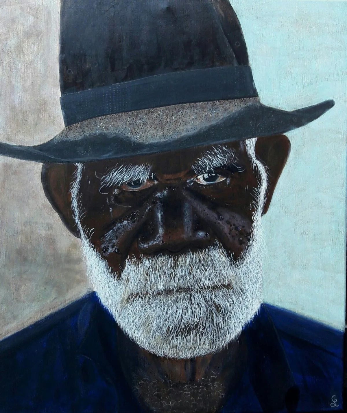 Robert Rallah, homme de la rue, œuvre de Liliane Bourgeois