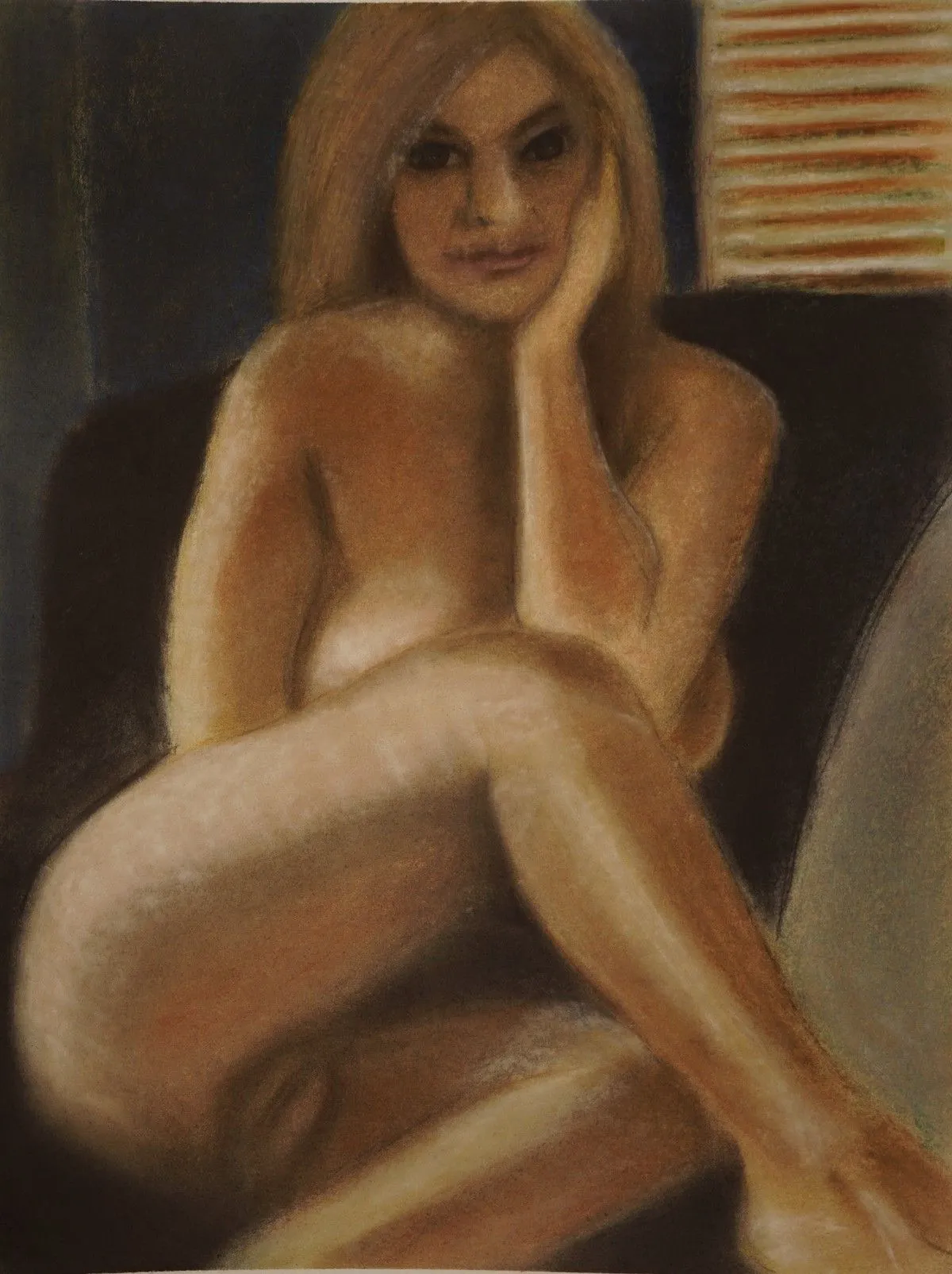 Seated Nude, Interior, œuvre de Kenneth Friend