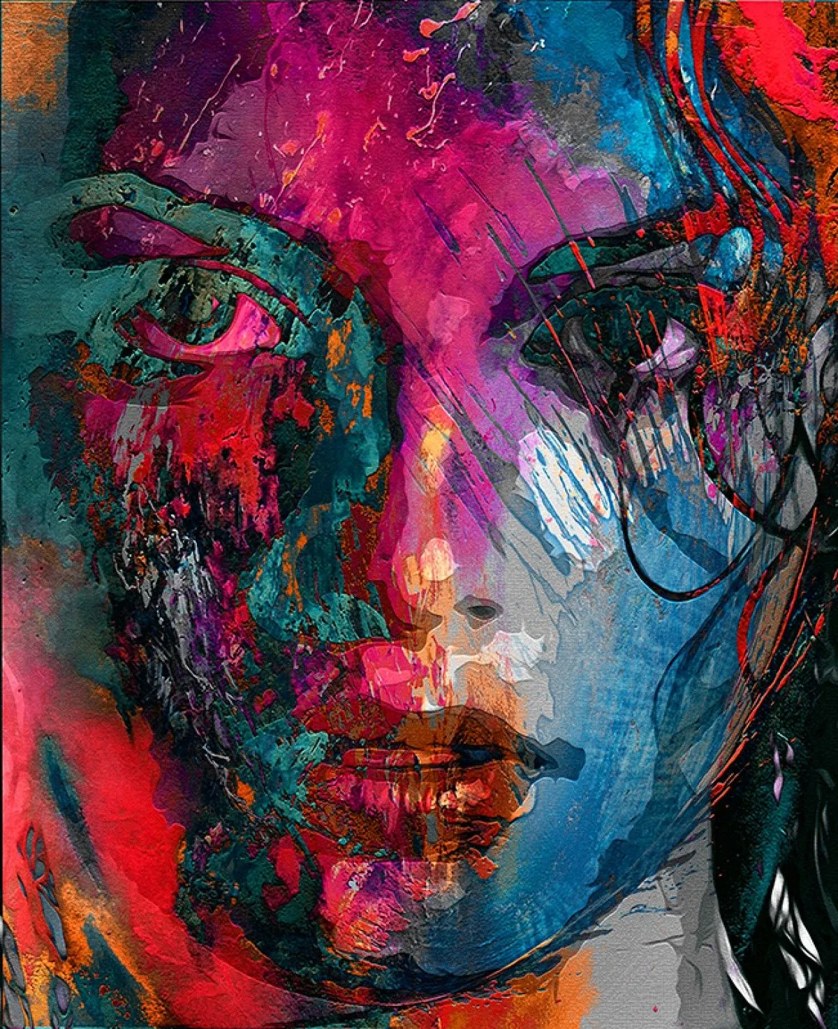 [Portrait Series - Wild Beauty]  2017 -1007-5  50 x 61 cm, œuvre de Ali Aslan