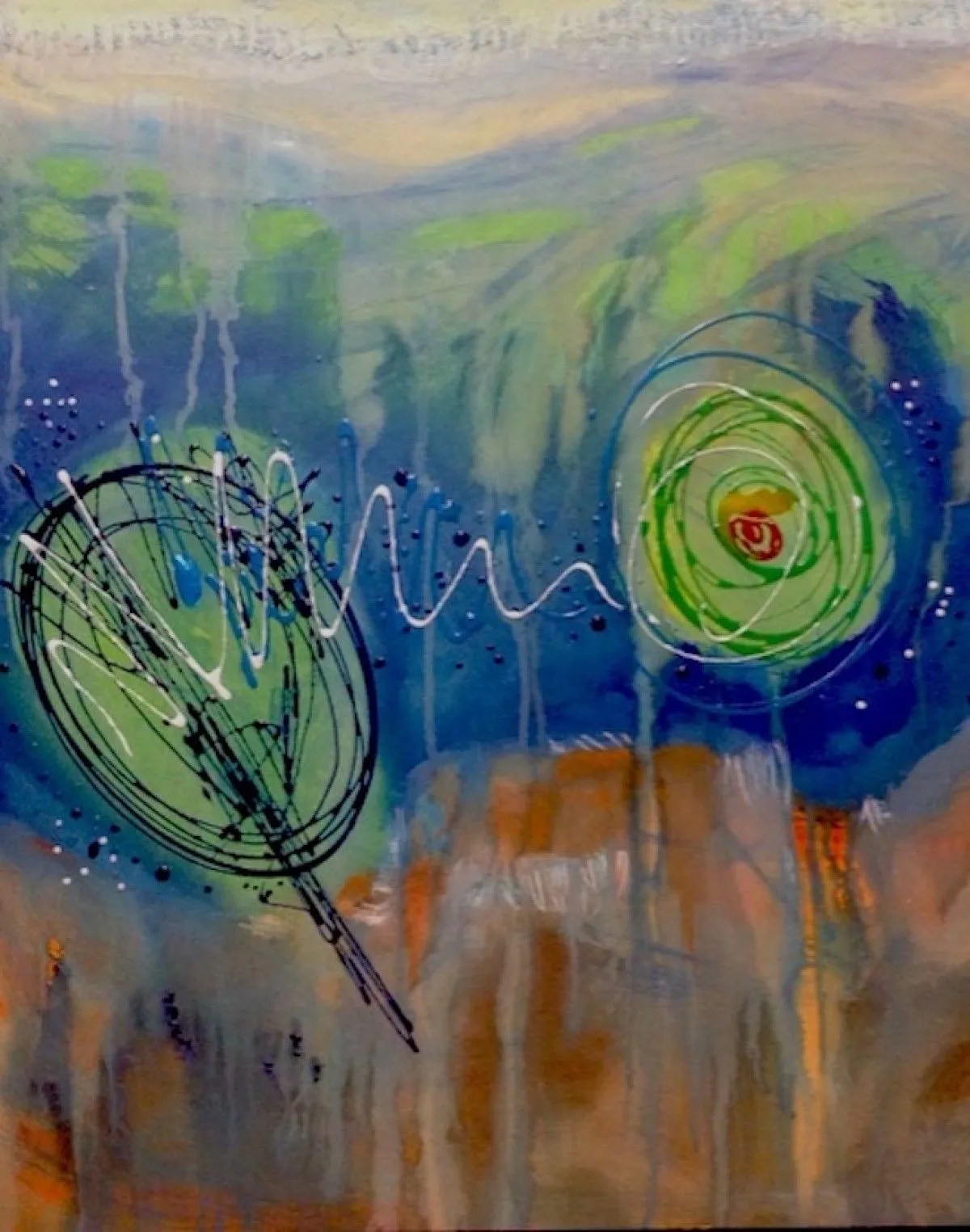 La rencontre de deux âmes, artwork by Hélène Lessard