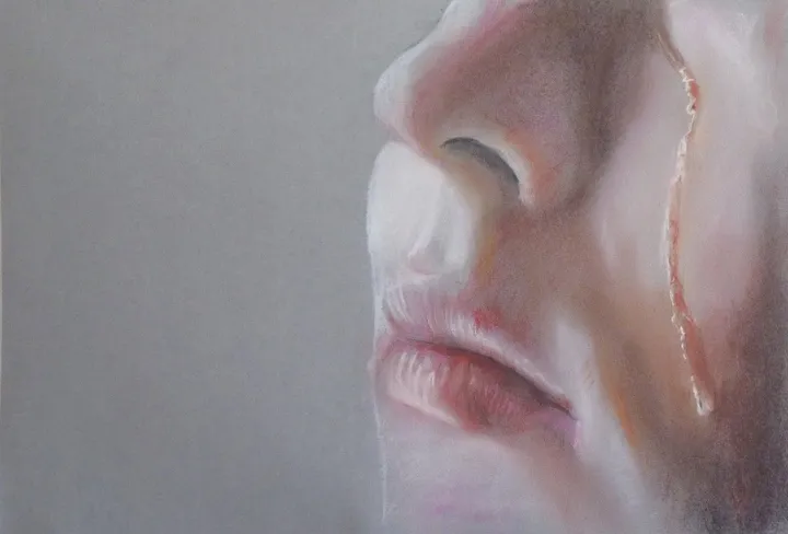 Une larme, œuvre de Dany Wattier