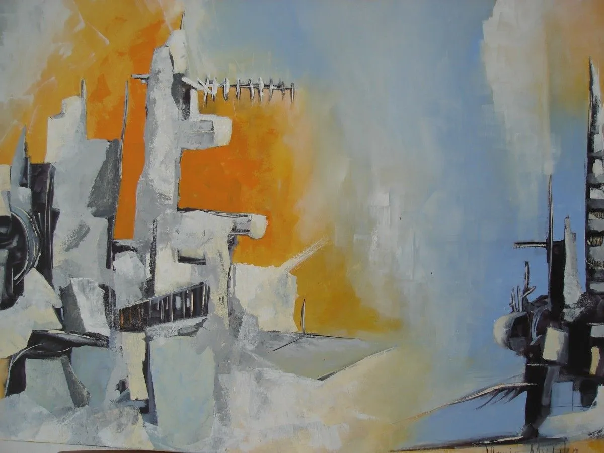 cityscape 5, artwork by Urania Mytika